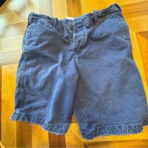 Abercrombie & Fitch Navy Flat Front Shorts vintage